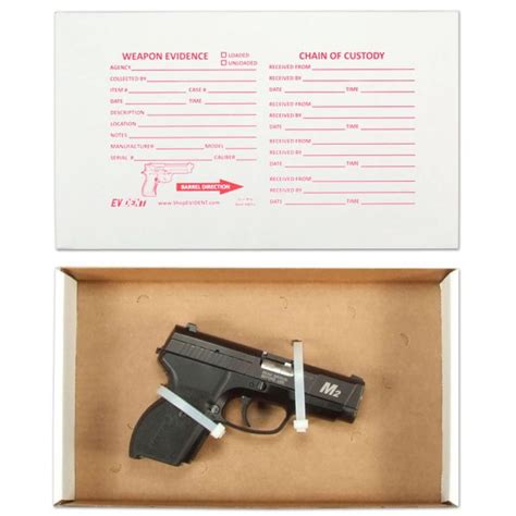 metal weapon box|handgun evidence box.